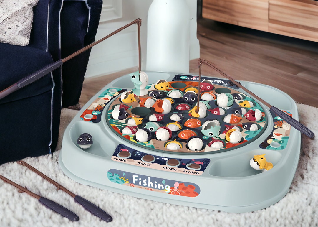 Fishing Rod Game for Kids Toys Interactive Montessori Etsy