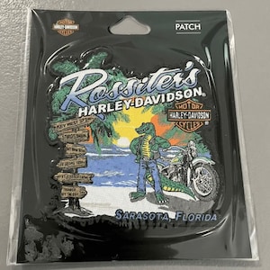 HARLEY DAVIDSON Motor cycles Sarasota Florida ALLIGATOR Patch Brand New