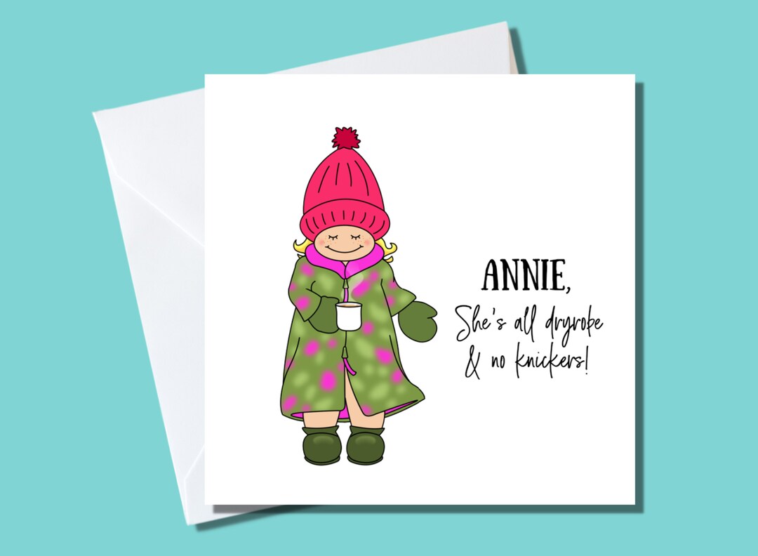 Personalised All Dryrobe & No Knickers Card Etsy UK