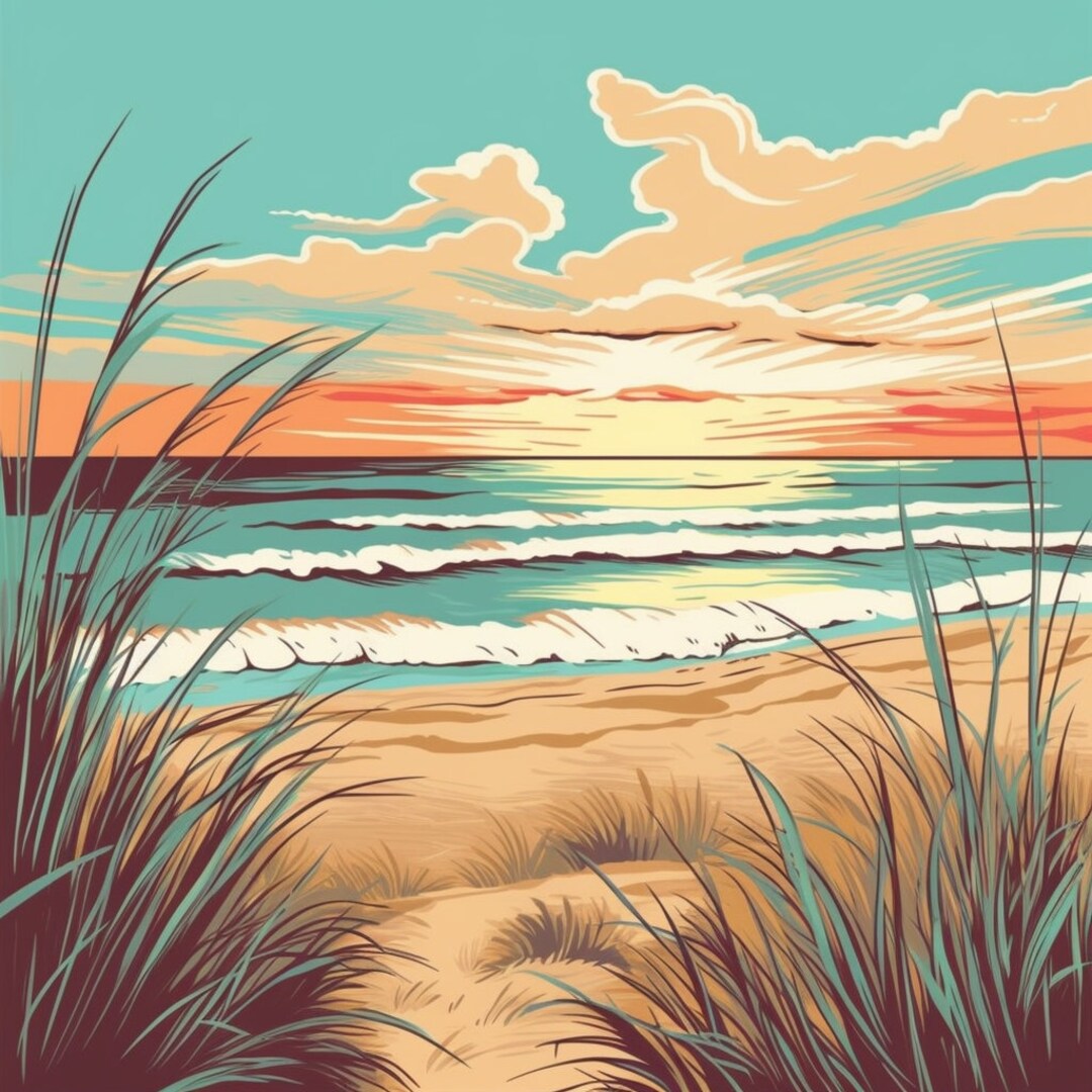 Pop Art Scenic Virtual Backgrounds - Mountains and Beaches - High ...