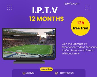 I.P.T.V Premium 4k 12months, I.P.T.V Subscription, Free Trial, Instant Delivery, Guaranteed | Read Description