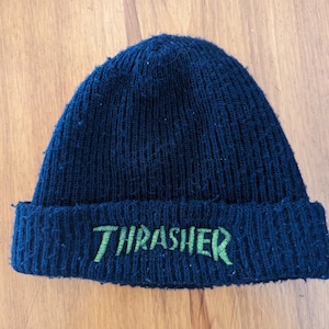 Vintage Thrasher Beanie Hat Thrasher Skateboarding Hat