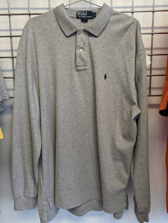 Ralph Loren Polo Longsleeve Shirt Grey Size Large - Etsy