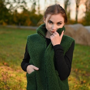 Wool vest made of 100% new wool MERINO – Size XS –XXXL – Merino wool vest for women and men handmade mulesing-free