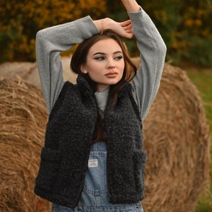 Wool vest 100% WOOL New wool - Size XS - XXXL - Lambswool Merino wool Merino Soft and warm merino wool vest