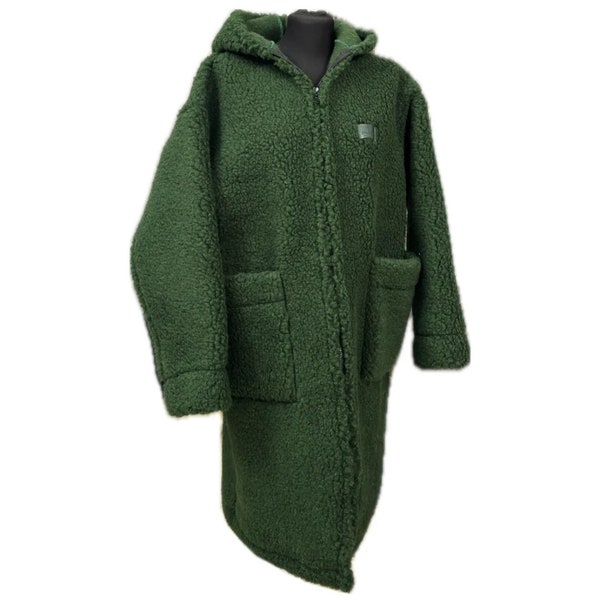 Wollmantel Wolljacke Lange Größe S - XXXL MERINO Lammwolle 100% Wolle Jacke aus Schafwolle NEU