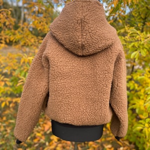 Wolljacke MERINO Lammwolle Größe S XL 100% Merinowolle Jacke mit Kapuze aus Schafwolle NEU Bild 3