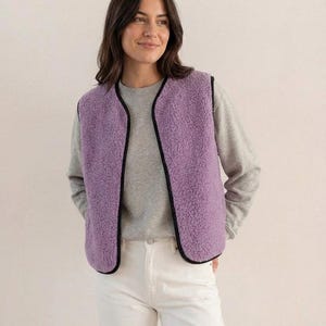 Teddyweste Damen | Merino Wollweste | Naturwolle | Leicht & Weich | Handmade | Minimalistisch Bild 16