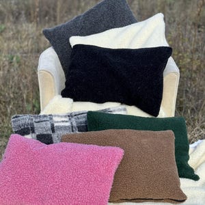 Kissen Kopfkissen Merino Schafschurwolle  Schurwolle Kissen Wolle Wollkissen wolle nature