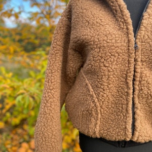 Wolljacke MERINO Lammwolle Größe S XL 100% Merinowolle Jacke mit Kapuze aus Schafwolle NEU Bild 4