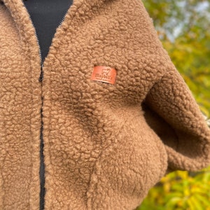 Wolljacke MERINO Lammwolle Größe S XL 100% Merinowolle Jacke mit Kapuze aus Schafwolle NEU Bild 6