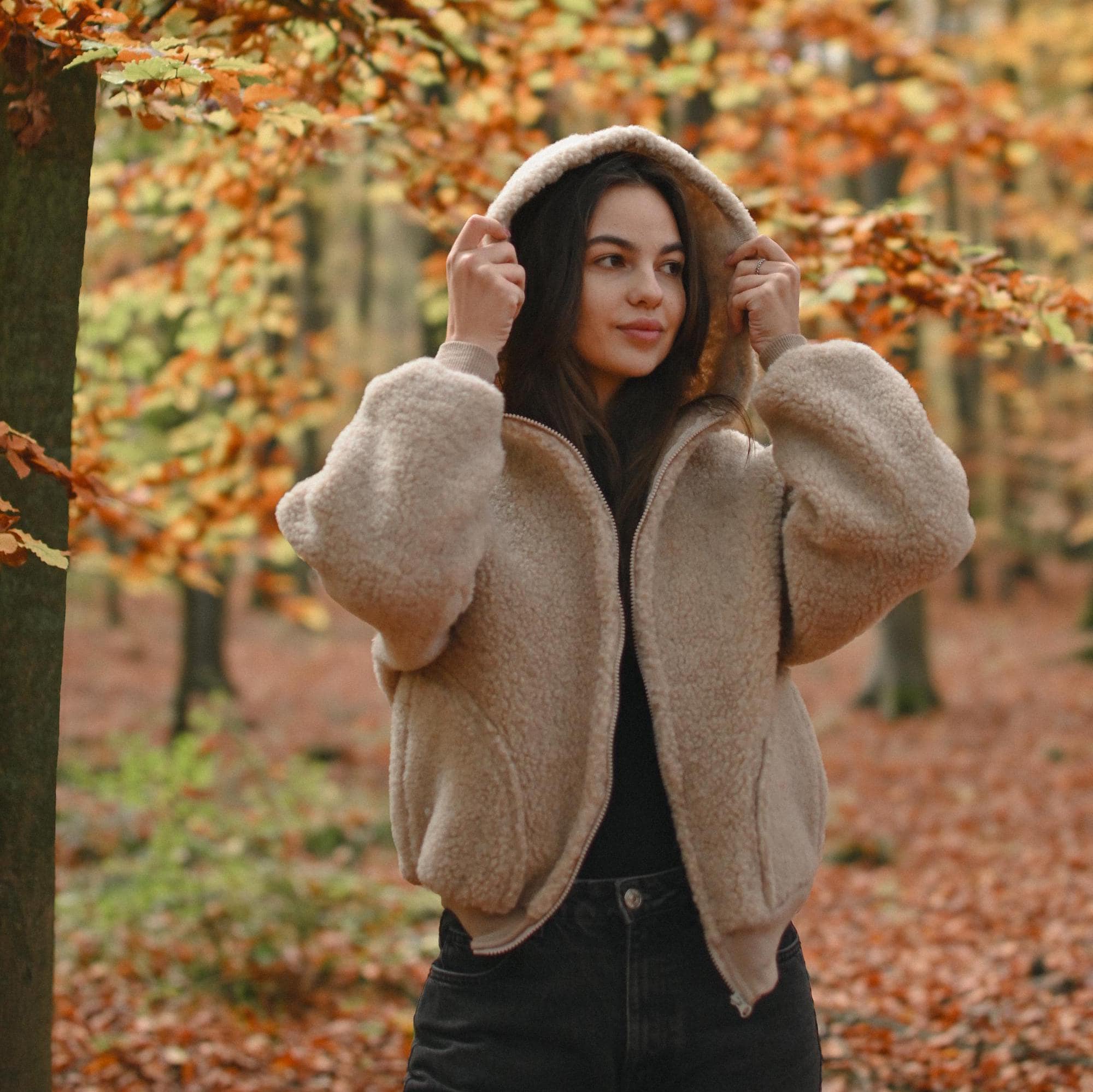 Wollfleece jacke damen