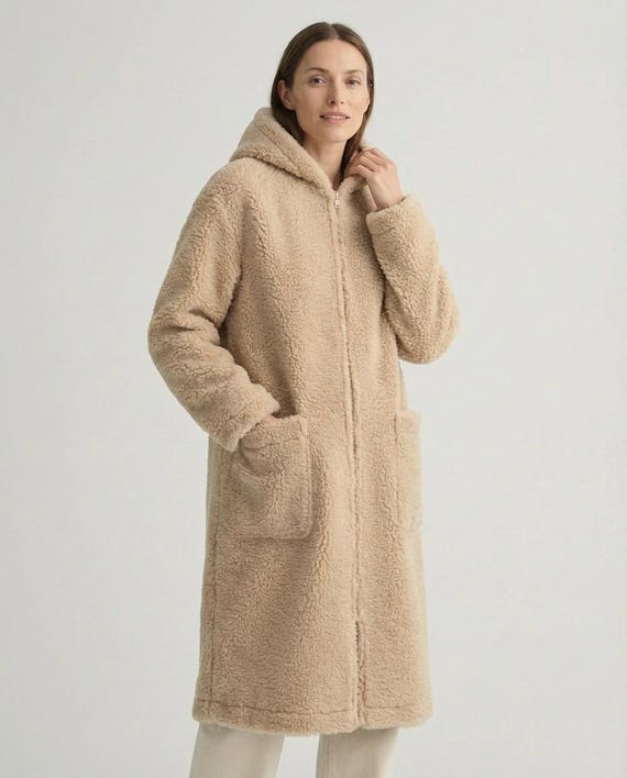 Valentine’s Day gift Wollmantel Wolljacke Lange Größe S - XXXL MERINO Lammwolle 100% Wolle Jacke aus Schafwolle NEU