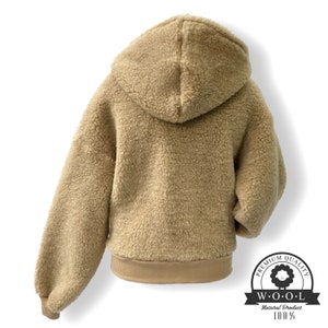 Wolljacke MERINO Lammwolle Größe S XL 100% Merinowolle Jacke mit Kapuze aus Schafwolle NEU Bild 2