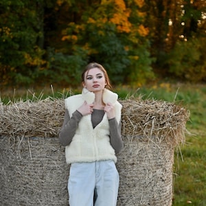 Wool vest 100% WOOL New wool - Size XS - XXXL - Lambswool Merino wool Merino Soft and warm Merino wool vest Handmade wool