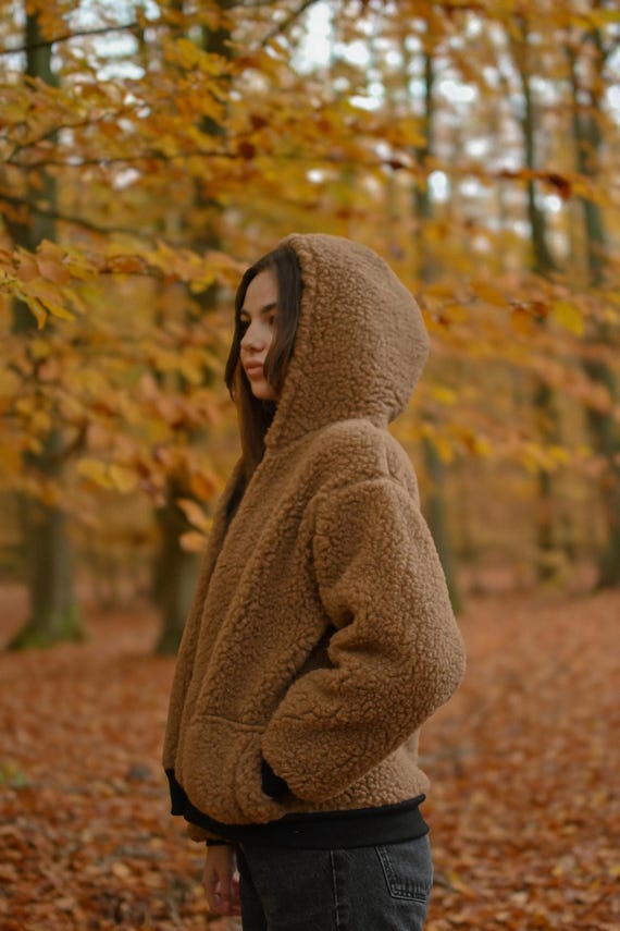 Chaqueta de lana MERINO lana de cordero talla 100% Chaqueta de