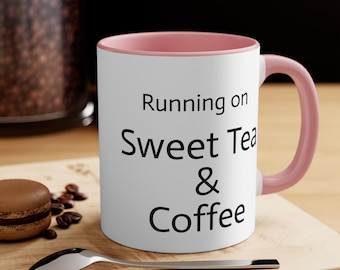 Läuft auf süße Tee- und Kaffeetasse Südliche Lebensstil Tasse Lustiges Landgeschenk