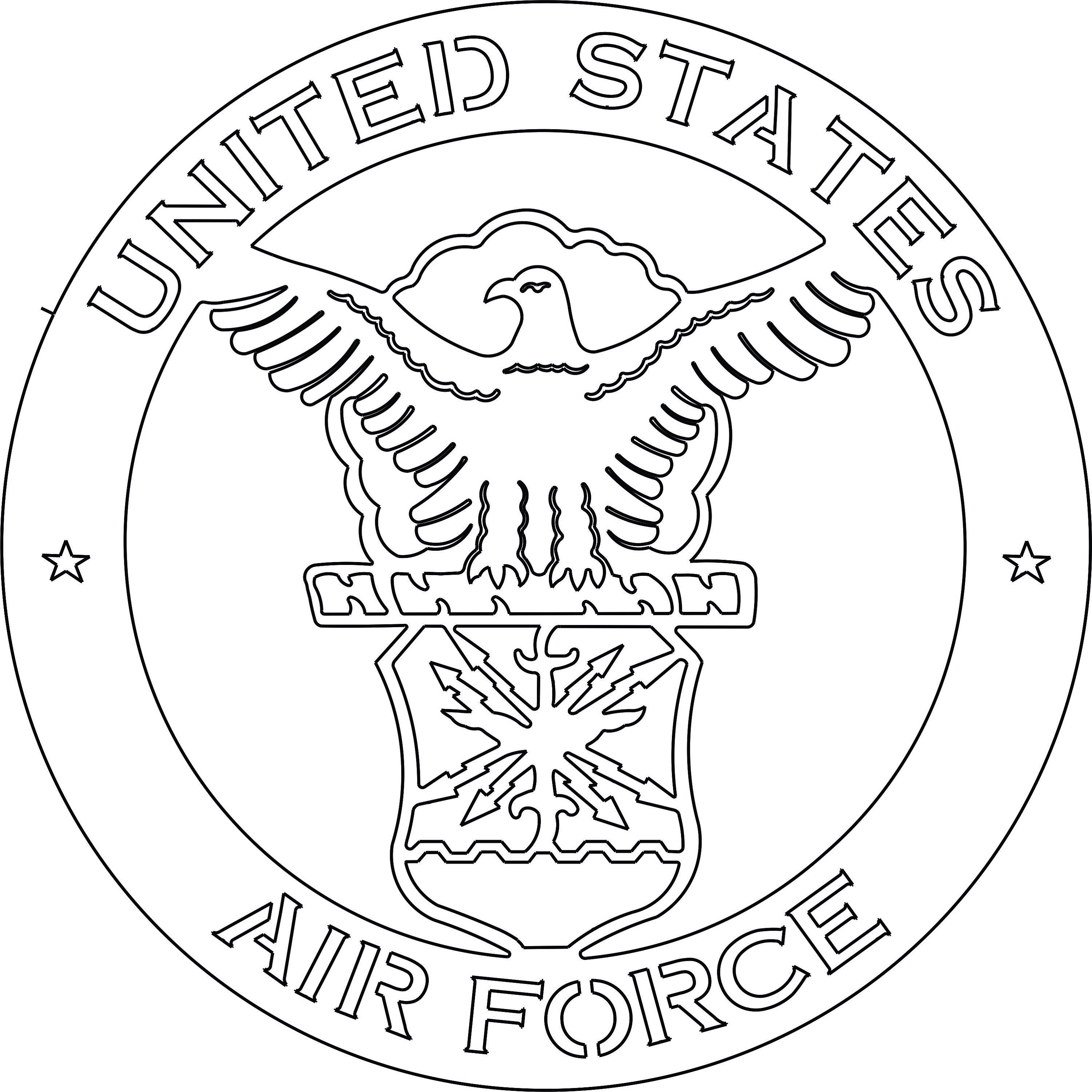 Coloring Pages Air Force 2025 