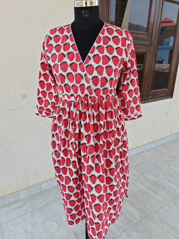 strawberry print midi dress Buy Cath Kidston Pink Strawberry Check Strappy Fitted Midi Dress from Next USA