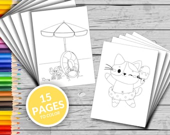 Summer Coloring Pages: 15 Fun Printable Designs (PDF)