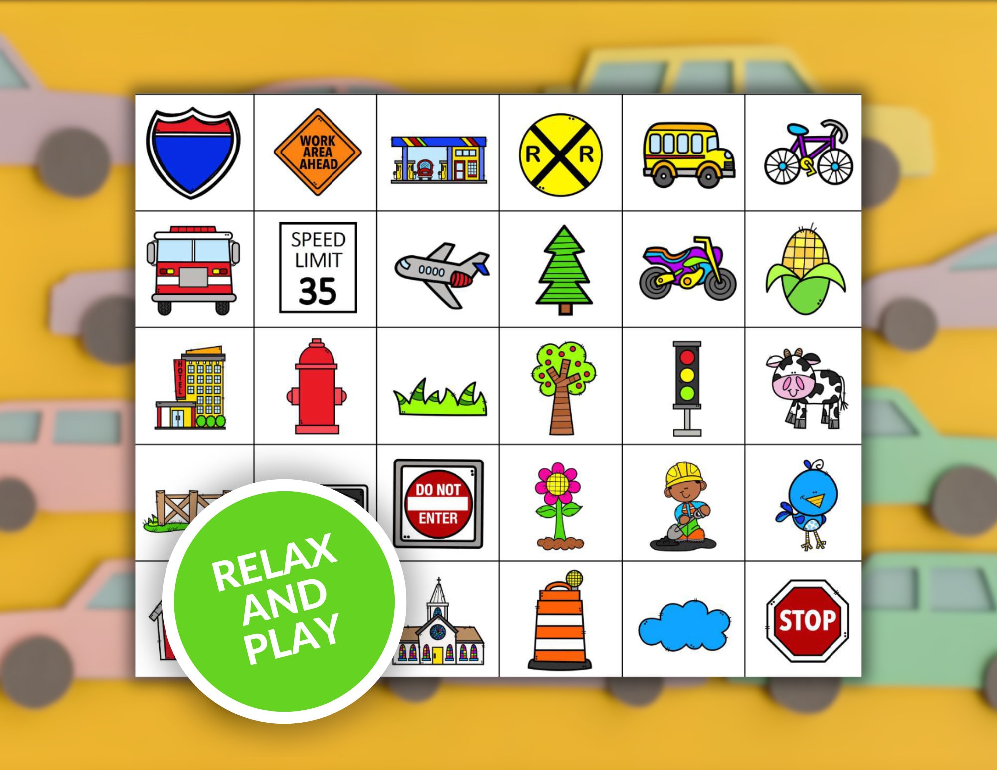 Car Bingo Printable Car Bingo Cards Car Party Game Kids Activities Car Bingo Printable Car Bingo Cards Car Party Game Kids Activities