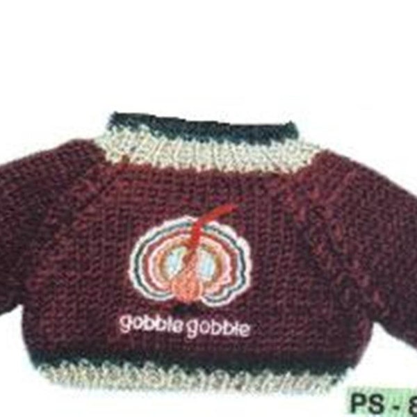 Gobble Gobble Sweater for Teddy Bears