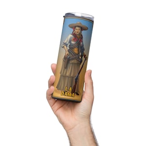 Loteria tumbler, La Dama, Woman, Girl, stainless steel