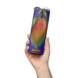 Loteria tumbler, Mango, Fruit, stainless steel