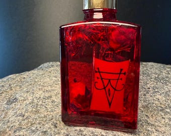 Passion & Obsession Ritual Oil – Intense Desire Spell  Magnetic Attraction Spell Oil | Hand Drawn Sigil