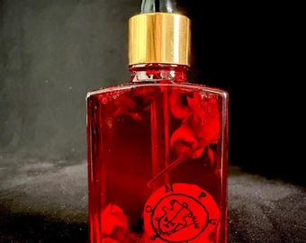 King Purson Goetia Oil, Hidden Knowledge Ritual Oil, Divination Wealth Secrets Ars Goetia Occult Witch Magick