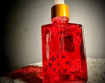Aceite de la Riqueza del Rey Salomón: Aceite ritual para el dinero, el éxito, la sabiduría, la prosperidad y el Sello de Salomón.