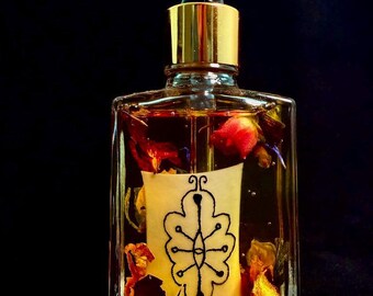 Olejek do rytuału naukowego – olejek do nauki, pamięci i namaszczania akademickiego, ręcznie rysowany symbol, 30 ml