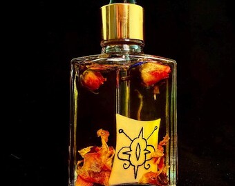 Olejek do namaszczania Peaceful Home, ręcznie rysowany symbol, mieszanka jojoby, butelka 30 ml, Hoodoo House Blessing