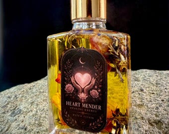 Heart Mender Oil – Energetic Release & Emotional Renewal Ritual Anointing Oil - Heartbreak Recovery, Self-Love