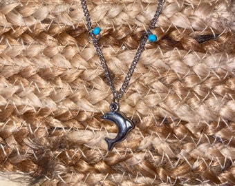 blue dolphin necklace