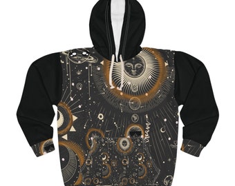 Himmlischer Pullover-Hoodie (AOP)