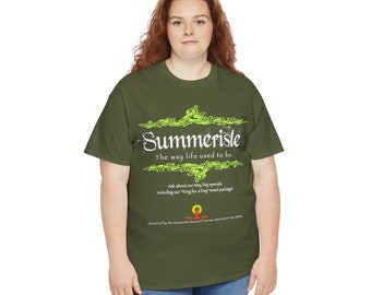 Summerisle - T-shirt unisex in cotone pesante