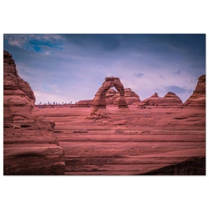 Arches National Park, Moab Utah Metal Print FREE US SHIPPING 70x100 cm / 28x40″