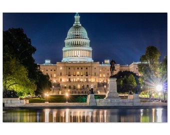 United States Capitol, Washington District of Columbia - Metal Print - FREE US SHIPPING