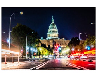 United States Capitol, Washington District of Columbia - Metal Print - FREE US SHIPPING