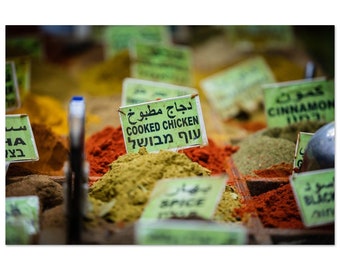 Jerusalem Spice Market #1 - Metal Print - FREE US SHIPPING