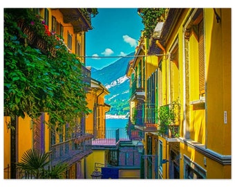 Bellagio, Italy - Metal Print - FREE US SHIPPING