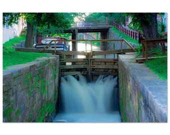 C&O Canal, Georgetown, Washington, District of Columbia - Metal Print - FREE US SHIPPING