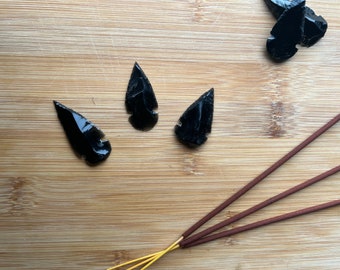 Black Obsidian Arrowhead