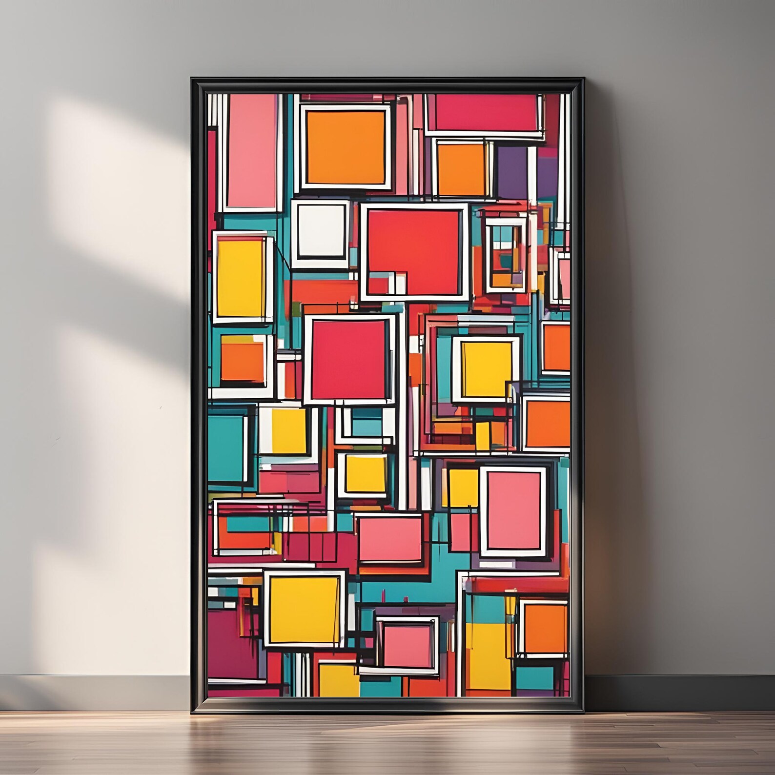 Contemporary Colorful Wall Art Large Printable Poster Modern Gallery ...