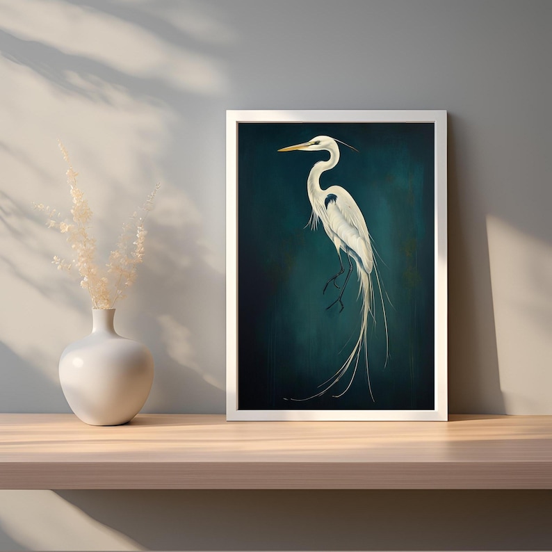 Blue Heron Art Print John Audubon Poster Vintage Crane Printable ...