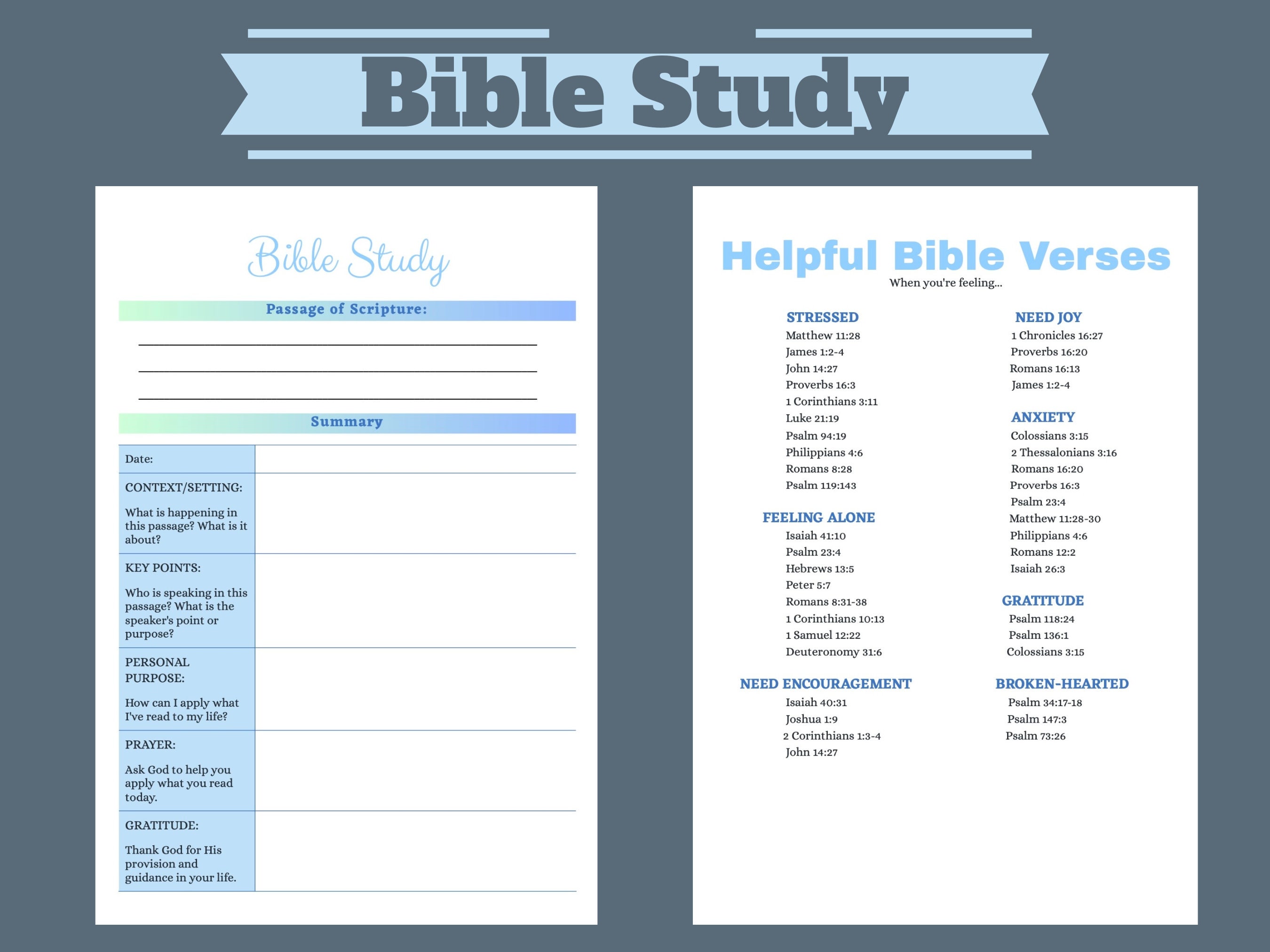 Bible Study Digital Bible Worksheet Helpful Bible Verses Bible Study ...