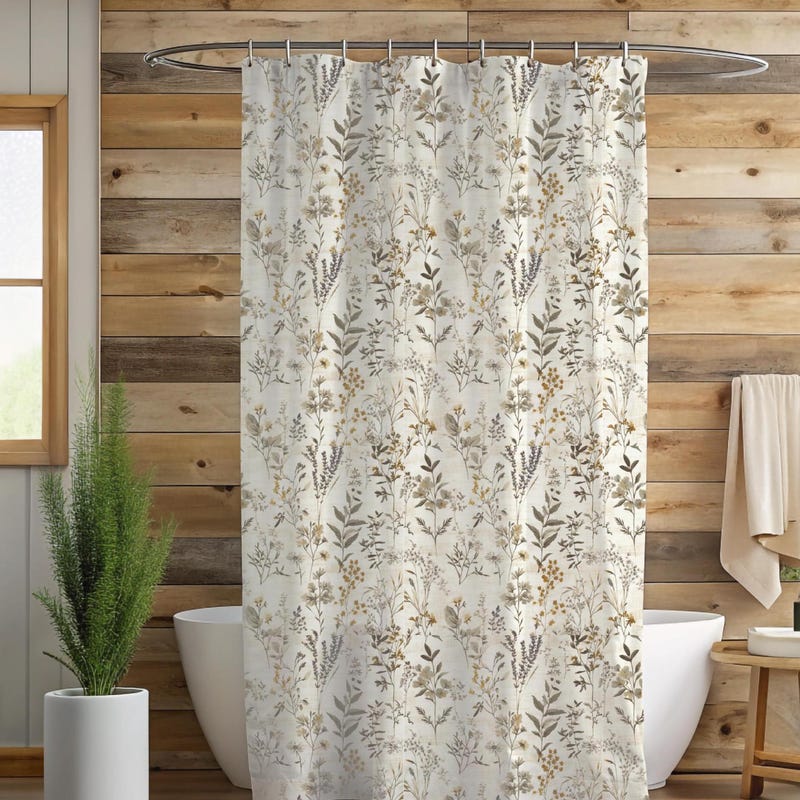 Farmhouse Shower Curtain - Etsy