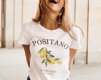 Positano Shirt, Positano TShirt, Positano Souvenir, Positano Lemon Tee, Positano Gift, Positano Italy, Italy Shirt, Positano Italia