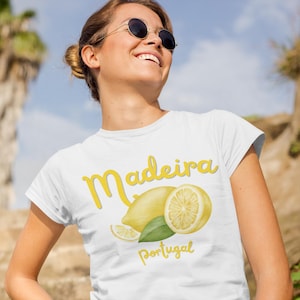 Madeira Shirt, Madeira TShirt, Madeira Souvenir, Madeira Gift, Portugal Shirt, Madeira Embroidery Thread, Portugal TShirt